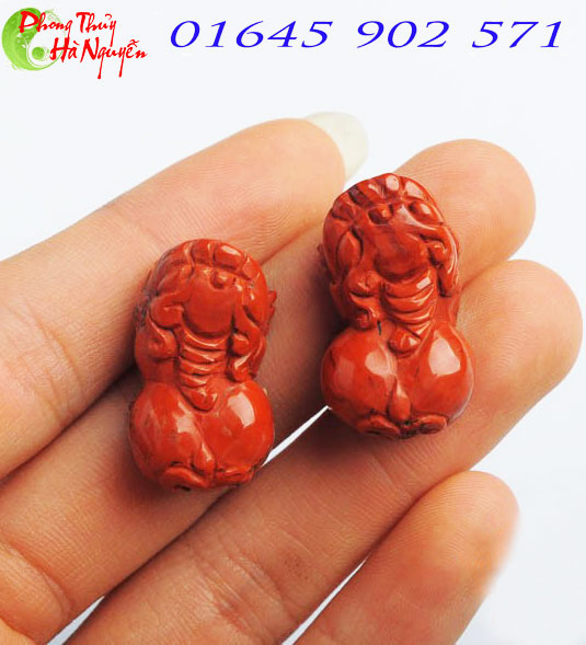 đá quý hà nguyễn - mặt dây chuyền tỳ hưu đá jasper đỏ